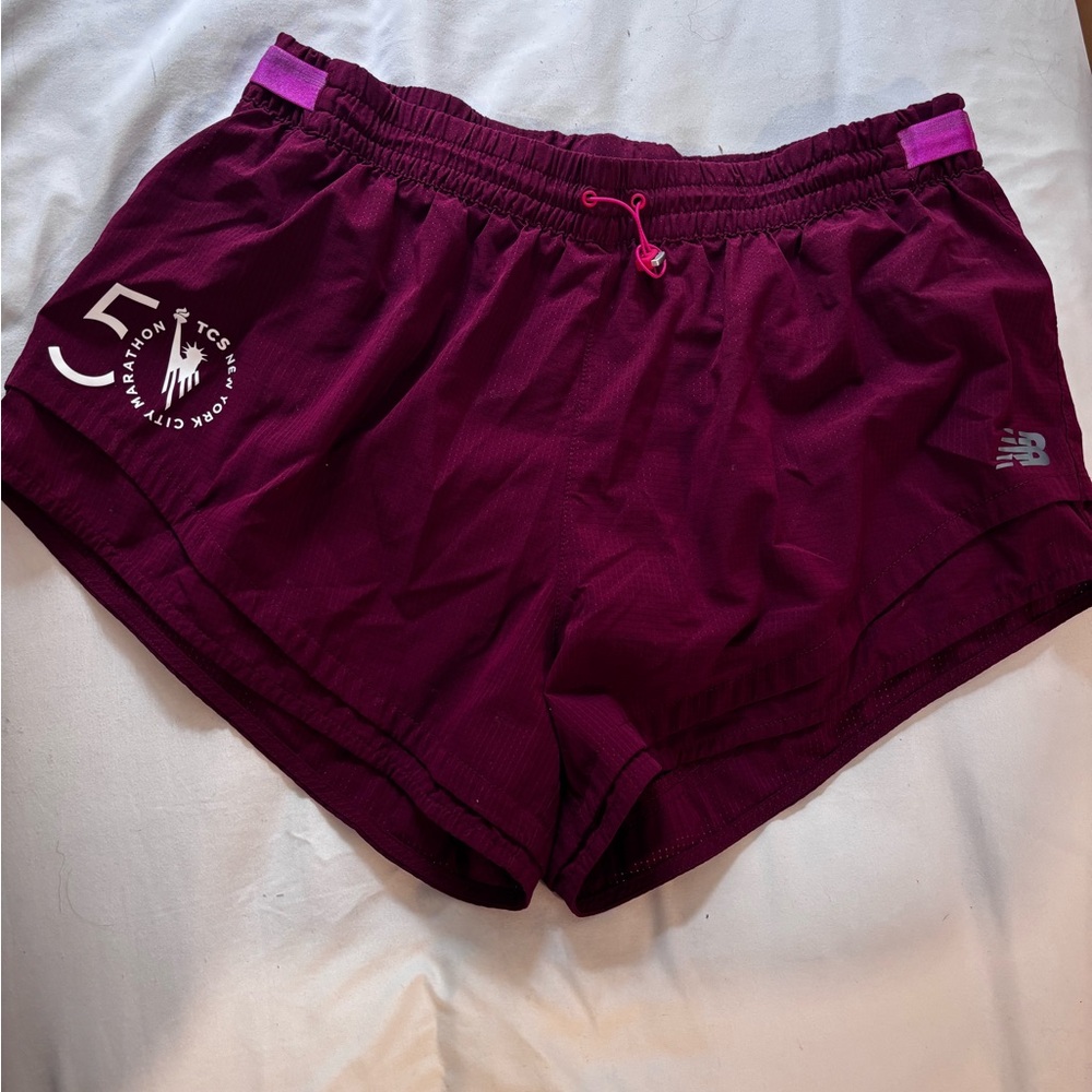 New Balance Women's Dark Red Athletic Shorts